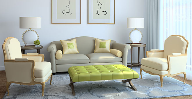 Green living Room